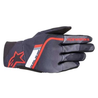 Imagem de Luva Alpinestars Reef Masculina Preta Cinza e Vermelho