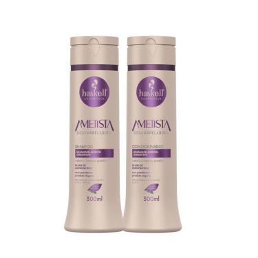 Imagem de Kit Shampoo E Condicionador Desamareladora Ametista Haskell 300ml