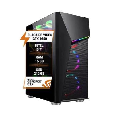 Imagem de Pc Gamer Intel Core I5 7 Gtx 1650 Memória 16Gb Ssd 240Gb - Wj Info