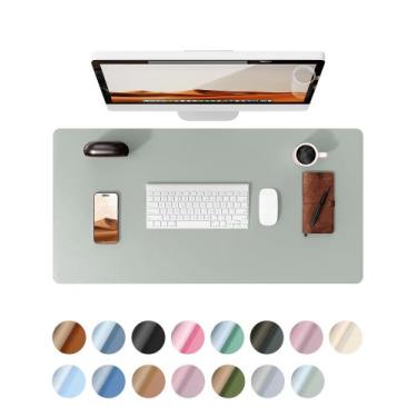 Imagem de Almofada de mesa Ysagi, protetor de couro impermeável, 90x45cm, verde 