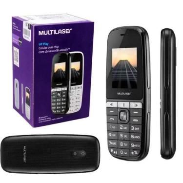 Imagem de Telefone Celular Para Idoso Dual Sim Preto Up Play - Atena