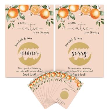 Imagem de Affrolling 100 peças de cartões de jogos de raspar chá de bebê para convidados cartões engraçados sorteio de agradecimento chá de bebê decorações de jogos pacote de sementes para revelação de gênero