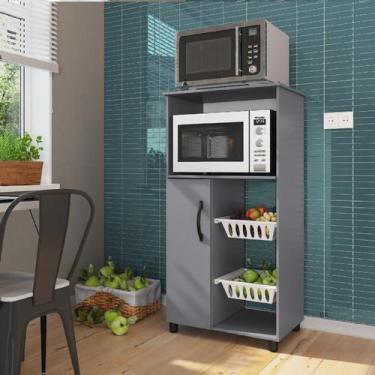 Imagem de Fruteira com Nicho para Forno 1 Porta 2 Cestos - IRM