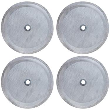 Imagem de 4 Pcs French Press Replacement Filter Screen, 4 Inch Reusable 304 Stainless Steel Mesh Filter for Bodum French Press Coffee Makers