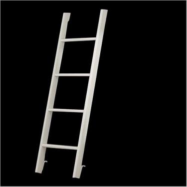 Imagem de Escada De Beliche Para Casa Quarto Elevador De Cama De Ferro Escada De Cama De Solteiro Escadas De Subida Com 4 Anzóis & Parafusos, One Color, S