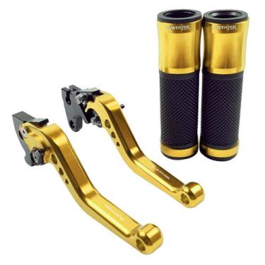 Imagem de Manete Manopla Esportivo Stark Race Yamaha Xt 660 Xt660, Dourado