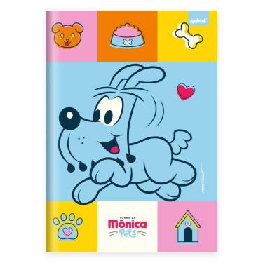 Imagem de Caderno Universitário Capa Dura Brochura Costurado 80 Folhas Turma da Mônica Pets Spiral