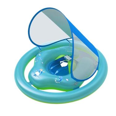 Imagem de Boias Para Bebés - Boia Inflável Para Piscina Com Cobertura,Brinquedos Aquáticos Infláveis para Crianças Atividades ao Ar Livre Verão Praia Viagens Férias