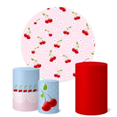Imagem de Trio Capas Cilindro + Painel Redondo 1,50m Cerejinha (K1CER026)