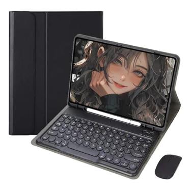 Imagem de Teclado Redondo, Mouse, Capa Para iPad 6/5 Geração