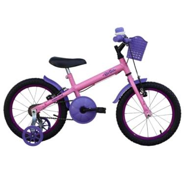 Imagem de Bicicleta Infantil Forss Bella Aro 16, Com Cestinha e Rodinha, Para 3 a 6 Anos (Rosa)