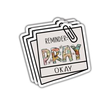 Imagem de (3 peças) Adesivo de lembrete de oração citações inspiradoras oração cristã motivacional Jesus versículo bíblico decalque adesivos de presente para copo laptop Kindle garrafas de água livro telefone