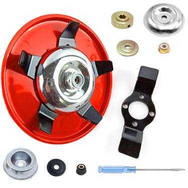 Imagem de HUMAPYDU Lâmina de corte de escova de uso duplo, cabeça universal de 25,4 mm, furo de 15,2 cm, jardim, grama, arroz, campo, seco, terra, cortador de grama, máquina-ferramenta, placa de remoção de