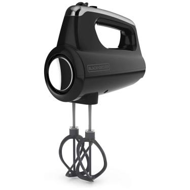 Imagem de Batedeira de Mão com 5 Velocidades, Acessórios e Capa, 250W, 110v, BLACKDECKER MX600B, Preto
