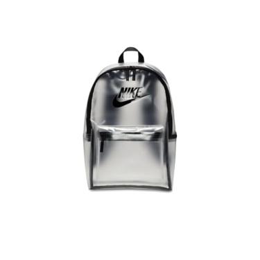 Imagem de Nike Mochila Heritage Crystal (25L) (criança pequena), transparente/preta/preta, tamanho único