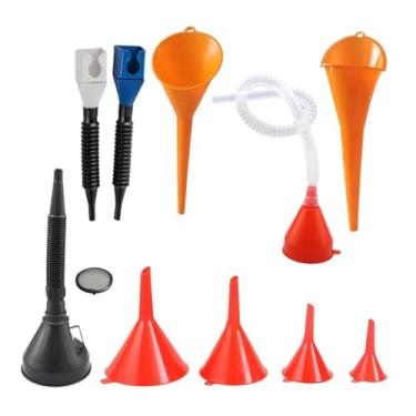 Imagem de Generic Conjunto de funis de óleo, ferramenta de vazamento de óleo, gás, fluido universal, funil de enchimento de água, acessórios para carro, equipamentos de