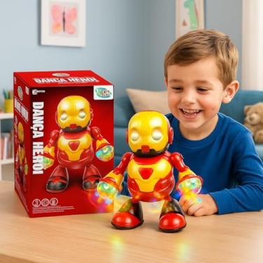 Imagem de Robô Dançarino Musical – Brinquedo Infantil Interativo com Luzes LED + Música + Movimento 360° – Presente Divertido para Crianças a Partir de 3 anos