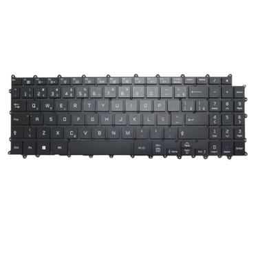 Imagem de Laptop Com Teclado Retroiluminado Para LG 16Z90Q-R 16Z90Q-R.AAS8U1 16Z90Q-R.APB9U1 16Z90Q-V 16Z90Q-V.AP75A3 16Z90Q Brasil BR Preto Sem Moldura Novo