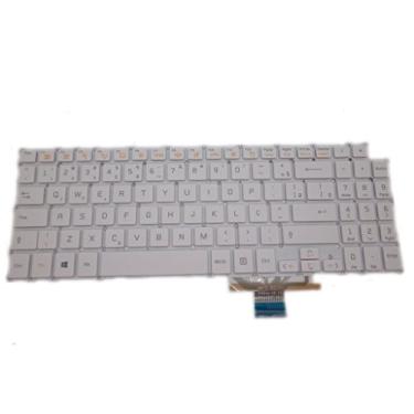 Imagem de Teclado de portátil para LG 15U760 15U760-GR30K 15U760-MF50L 15U760-GR3MK 15UD760 15UD760-GX30K 15UD760-GX50K Brasil BR Branco sem moldura