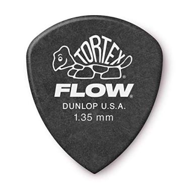 Imagem de Jim Dunlop Palhetas de guitarra Tortex Flow padrão de 1,35 mm (558P1.35), pretas