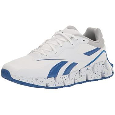 Imagem de Reebok Zig Dynamica 4, Branco/azul vetorial/cinza puro, 11 Women/9.5 Men