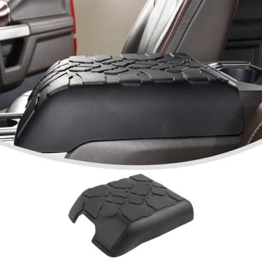 Imagem de Linskip Capa de apoio de braço com padrão de pneu compatível com Ford F150 2015-2020 e 2017-2021 F250 F350 F450 (assentos de boquete) e Expedição 2018-2024 – Eleve seus acessórios internos