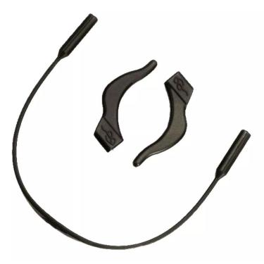 Imagem de Cordão Silicone Óculos Infantil Preto 20cm