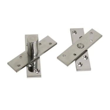 Imagem de Dobradiça Porta Pivotante Inox Pivô Reforçada Com Rolamento