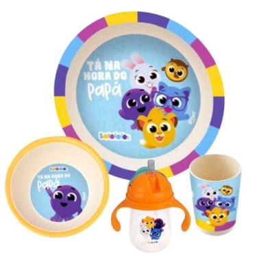 Imagem de Kit Bolofofos 3 Peças e Copo Transição De Treinamento 360ml Com Alça A