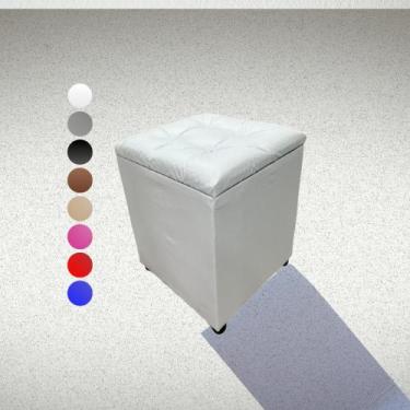 Imagem de Puff Baú Quadrado Conforto No Quarto Sala Cozinha Serviço - Realizar, 