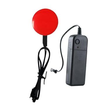 Imagem de Stgfyxgs Decoração de Esqueleto com Olhos Brilhantes, Luzes de LED, Acessórios de Halloween Recortáveis, Caveiras Brilhantes de LED, Olhos para Máscaras, Lápid, Vermelho 2cm, Tamanho real