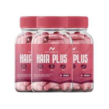 Imagem de Kit 3 Vitamina Cabelo, Pele, Unhas - Colágeno Nanovit Hair Plus caps