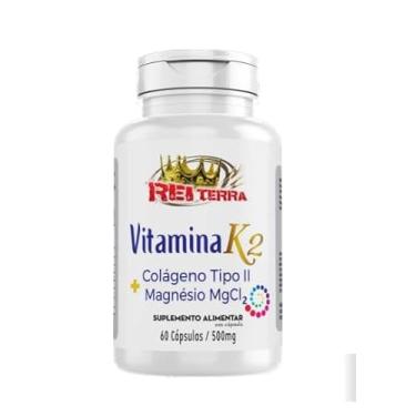 Imagem de Suplemento de Vitamina K2, Colágeno Tipo 2 e Magnésio MCI2, para Saúde Óssea e Articular, 60 Cápsulas de 500mg