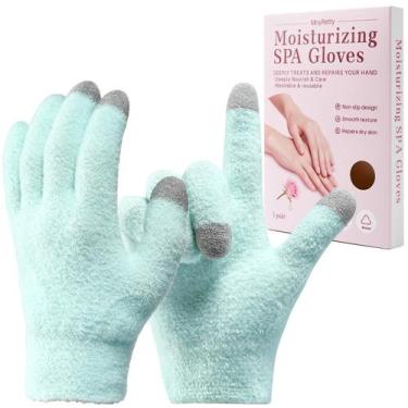 Imagem de Luvas hidratantes MoyRetty Touchscreen Silicone Green