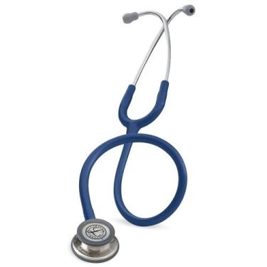 Imagem de Estetoscópio Littmann Classic III - Azul com Inox Escovado 5622