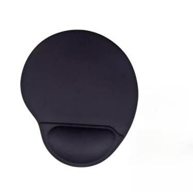 Imagem de Mousepad Gamer com Apoio de Pulso em Gel Preto Antiderrapante, Conforto para Trabalho e Jogo no Computador Mouse Pad preto