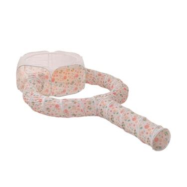 Imagem de WeiLaiKeQi Tenda para gatos com túnel, tenda portátil dobrável, brinquedo interativo para economizar espaço, cercado para gatos ao ar livre, playground para
