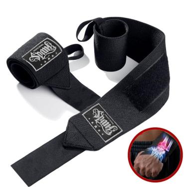 Imagem de Munhequeira Elástica Alta Compressão Performance Preto Spank