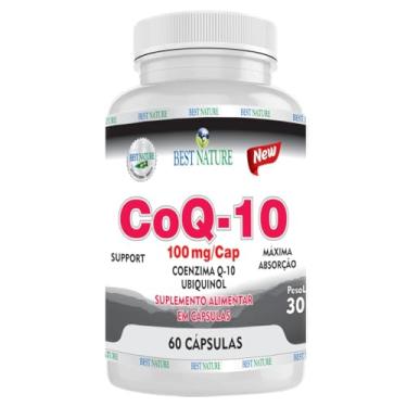 Imagem de Coenzima Q10 100mg Ubiquinol 60 Capsúlas 100% Absorção Best Nature
