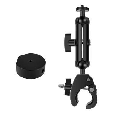 Imagem de KHZSPP Starlink Mini Pole Mount, kit de acessórios de adaptador de tripé compatível com tubo de 1,5-4 cm de diâmetro, suporte de suporte de teto ajustável super braçadeira para caravana Dishy