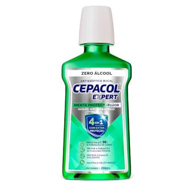 Imagem de Cepacol - Enxaguante Bucal Expert Menta Protect - Sem Álcool, Com Flúor, Refrescante e Anticáries - 250ml