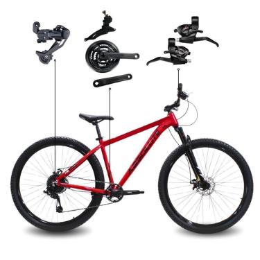 Imagem de Bicicleta Aro 29 Absolute 21 Marchas Quadro Alumínio Freio A Disco Mtb - Vermelho - 21 Vermelho