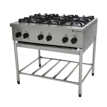 Imagem de Fogão Don Bidone Venâncio 6 Bocas com Pé Fdb6p