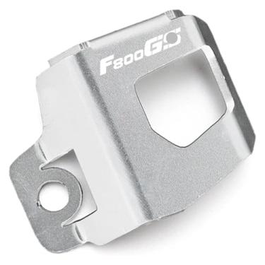 Imagem de Acessórios de motocicleta Tampa do tanque de combustível do freio traseiro Capa protetora compatível com F800GS F700GS F800 F700 F 800 700 GS 2013-2018 (F800gs prata)