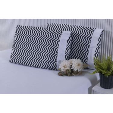 Imagem de Jogo de Lençol Casal 100% Algodão 150 Fios - 03 Peças