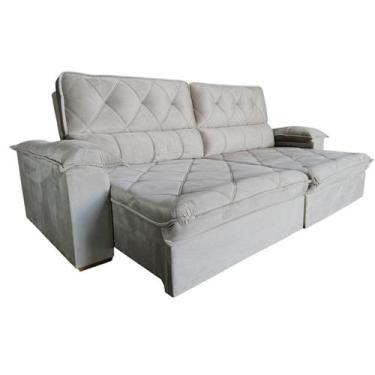 Imagem de Sofá Retratil e Reclinável com Molas Ensacadas 250cm Ternura - Nasalah