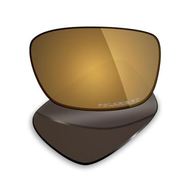 Imagem de Mryok Lentes de reposição ultra polarizadas para óculos de sol Oakley Drop Point OO9367, HD Polarized, proteção UV, resistente a impactos e ajuste perfeito - Bronze dourado