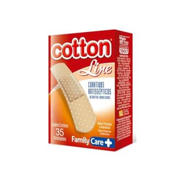 Imagem de Curativo Antisséptico Bege Com35 Unid., Cotton Line