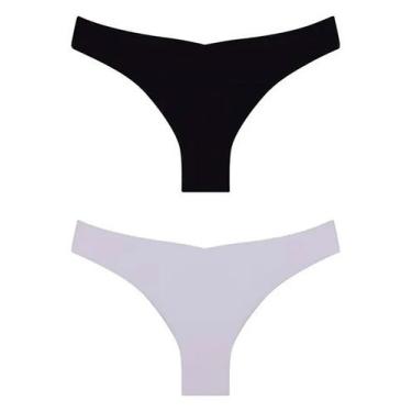 Imagem de Kit/2 Calcinha Biquíni Trifil QE5460 Feminina Invisível Microfibra T. 