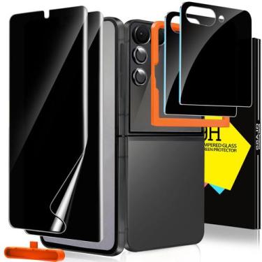Imagem de Protetor de tela de privacidade Milomdoi 6 em 1 para Galaxy Z Flip 7